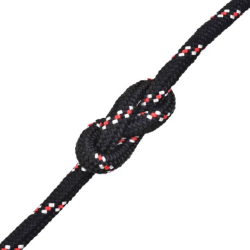 Frânghie marinărească din polipropilenă, negru, 250 m, 10 mm - Img 2