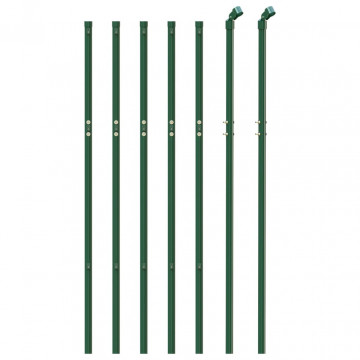Gard de plasă de sârmă, verde, 1,1x10 m - Img 3