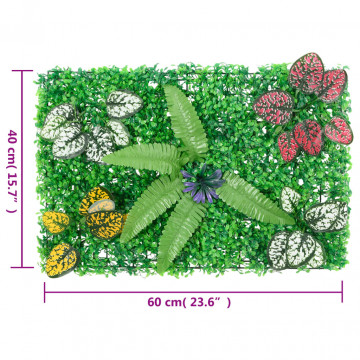 Gard din plante artificiale, 24 buc., verde, 40x60 cm - Img 7