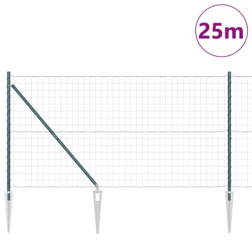 Gard Euro Set de 2 Verde Metal 25 x 1.0 m Extensibil - Img 3