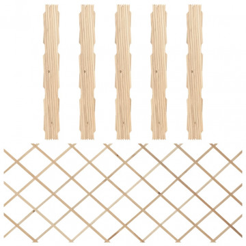 Garduri cu zăbrele, 5 buc., 180x80 m, lemn masiv de brad - Img 1