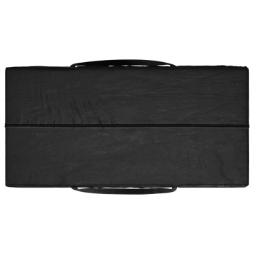Geantă depozitare perne grădină, negru 150x75x75 cm polietilenă - Img 8