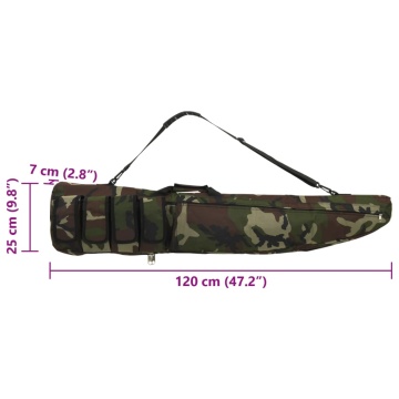 Geantă pentru pușcă cu curea de umăr, 120 cm, țesătură Oxford - Img 6