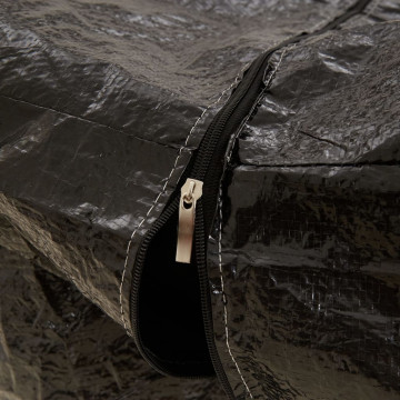 Genți depozitare perne, 2 buc., negru 135x40x55 cm polietilenă - Img 6