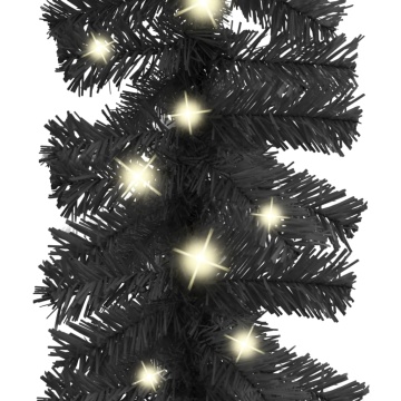 Ghirlandă de Crăciun cu lumini LED, negru, 20 m - Img 4