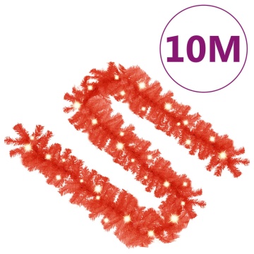 Ghirlandă de Crăciun cu lumini LED, roșu, 10 m - Img 6