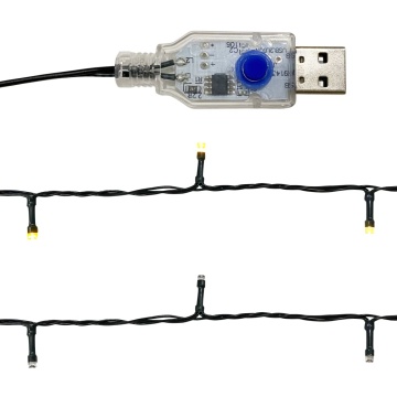 Ghirlandă de Crăciun cu lumini LED, roz, 20 m - Img 5