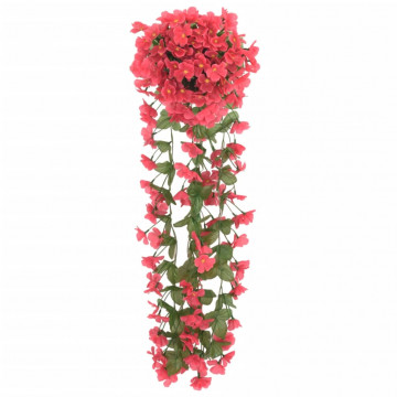 Ghirlande de flori artificiale, 3 buc., roze, 85 cm - Img 1