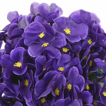 Ghirlande de flori artificiale, 3 buc., violet închis, 85 cm - Img 6