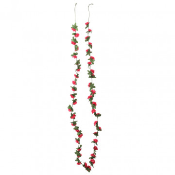 Ghirlande de flori artificiale, 6 buc. roze de primăvară 250 cm - Img 2