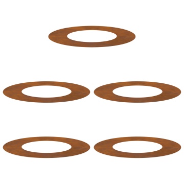 Ghiveci din Oțel Corten Oțel corten Mediu Inserții Decorative - Img 2