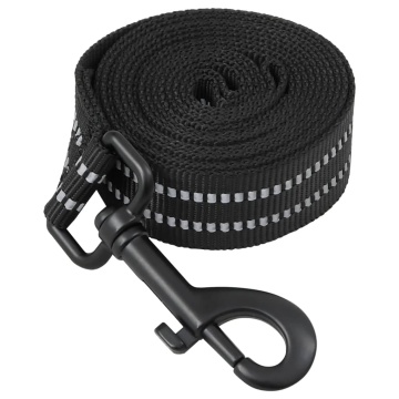 Ham pentru câini cu plumb și guler, reglabil, negru, L - Img 8