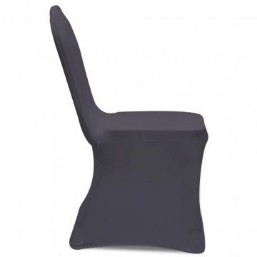 Husă de scaun elastică, 4 buc., antracit - Img 4