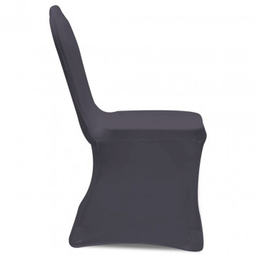 Husă de scaun elastică, 6 buc., antracit - Img 4