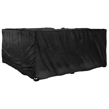 Husă mobilier de grădină în formă de L 12 ocheți, 185x185x90 cm - Img 8