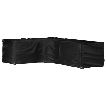 Husă mobilier de grădină în formă de L 16 ocheți, 210x260x80 cm - Img 1