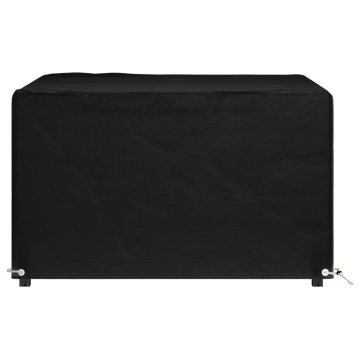 Husă pentru mobilier de grădină, 8 ocheți, 125x125x75 cm pătrat - Img 4