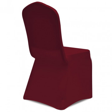 Huse de scaun elastice, 18 buc., vișiniu - Img 7