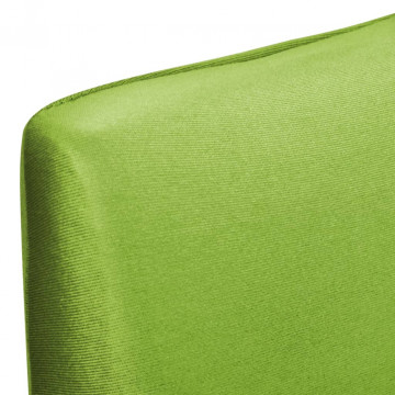 Huse de scaun elastice drepte, 4 buc., verde - Img 4