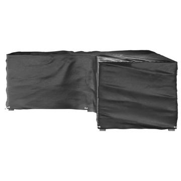 Huse mobilier grădină formă L, 2 buc., 16 ocheți, 210x260x80 cm - Img 4