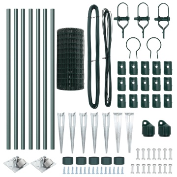Îngrădire Euro Set de 2 Verde Metal 10 x 0.8 m Durabil - Img 4