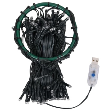 Instalație brad de Crăciun cu 400 LED-uri multicolor 400 cm - Img 8