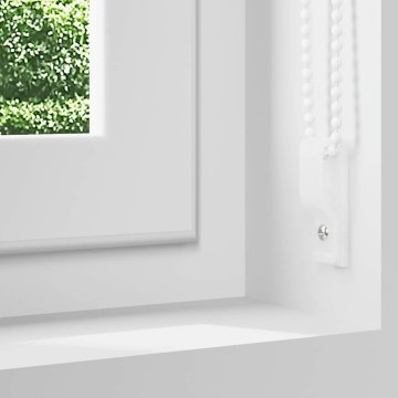 Jaluză cu role opace alb 160x130 cm lățime material 156,6 cm - Img 6