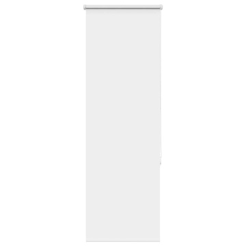 Jaluză cu role opace alb 50x150 cm lățime material 45,7 cm - Img 1