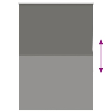 Jaluză cu role opace gri 100x150 cm lățime material 95,7 cm - Img 8
