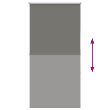 Jaluză cu role opace gri 70x150 cm lățime material 65,7 cm - Img 8