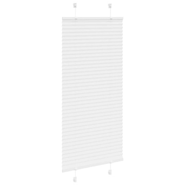 Jaluză plisată alb 65x100 cm Lățime țesătură 64,4cm poliester - Img 3