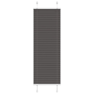 Jaluză plisată negru 40x150 cm Lățime țesătură 39,4cm poliester - Img 1