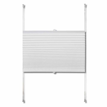 Jaluzea plisse, alb, 40x125 cm, pliuri - Img 4