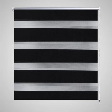Jaluzea tip zebră, 120 x 230 cm, negru - Img 1