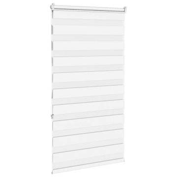 Jaluzea tip zebra alb lățime țesătură 80,9 cm poliester - Img 4