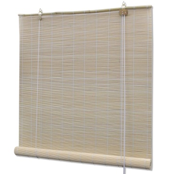Jaluzele din bambus natural tip rulou, 4 buc., 120 x 160 cm - Img 2
