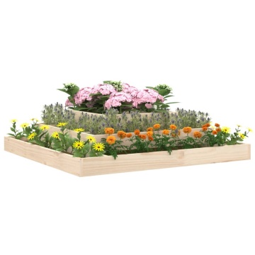 Jardinieră, 110x110x27 cm, lemn masiv de pin - Img 3