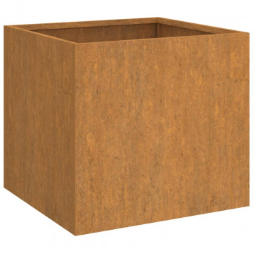 Jardinieră, 32x30x29 cm, oțel corten - Img 2