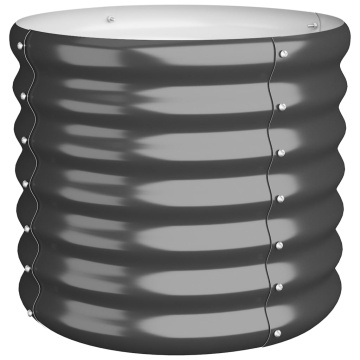 Jardinieră antracit 40x40x36 cm oțel vopsit electrostatic - Img 2