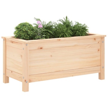 Jardinieră de grădină, 82,5x40x39 cm, lemn masiv de pin - Img 3