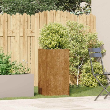 Jardinieră Rusty 40x40x80 cm Oțel pentru intemperii - Img 3
