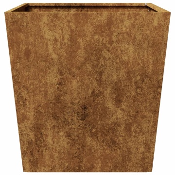 Jardiniere grădină, 2 buc., 50x50x50 cm, oțel corten - Img 7