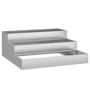 Jardiniere Grădină 3-Tier 90x90x35 cm Oțel Rezistent la Intemperii - Img 2