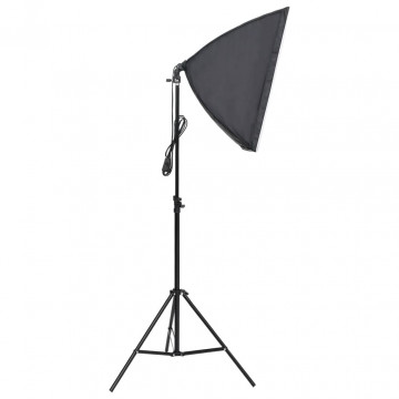 Kit studio foto cu lumină softbox și fundal - Img 4