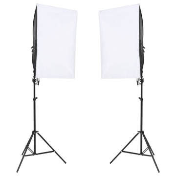 Kit studio foto cu set de lumină și fundal - Img 2