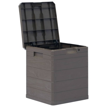 Ladă de depozitare pentru grădină, maro, 90 L - Img 2