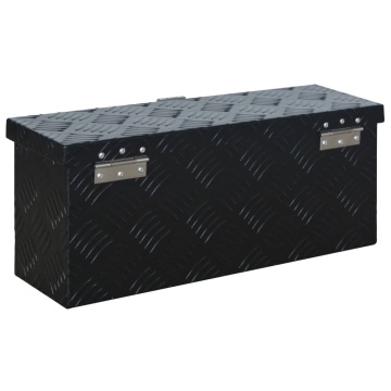 Ladă din aluminiu, negru, 485 x 140 x 200 mm - Img 4