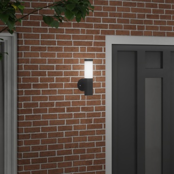 Lampa de perete pentru exterior Negru Oțel Inoxidabil IP44 - Img 3