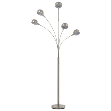 Lampă de podea, argintiu, 200 cm, 5 x E14 - Img 3