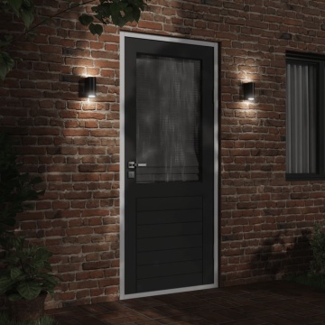 Lampă exterioară de perete, negru, aluminiu turnat sub presiune - Img 3